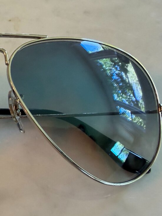 Ray Ban Silver Aviator Gradient 58mm main image 4